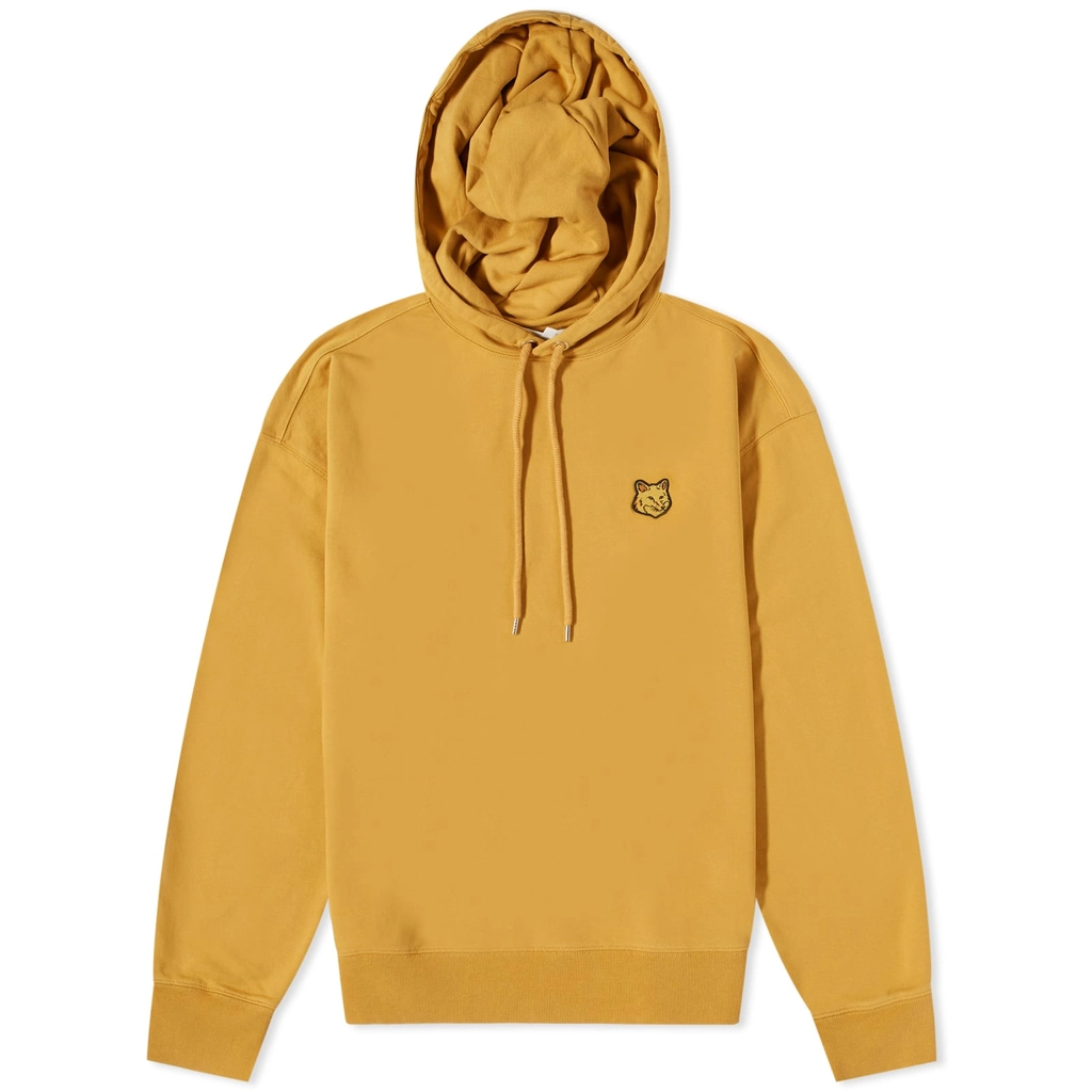 Maison Kitsune Tonal Fox Head Patch Oversize Hoodie Trench